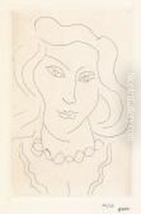 Tete De Jeune Femme Au Collier En Torsade by Henri Matisse