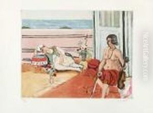 Odalisque Sur La Terrasse by Henri Matisse