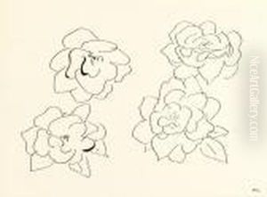 Etude De Roses by Henri Matisse