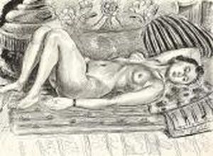 Nu Allonge Au Brasero by Henri Matisse