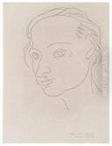 Portrait De Charles Baudelaire by Henri Matisse