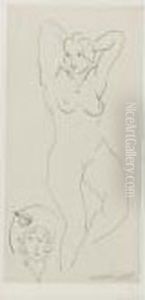 Nu. Epoque Du "chapeau Jaune" (d. 220) by Henri Matisse