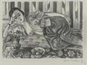 Odalisque A La Culotte De Satin Rouge (d. 456) by Henri Matisse