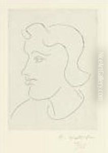 Profil De Jeune Femme (d. 275) by Henri Matisse