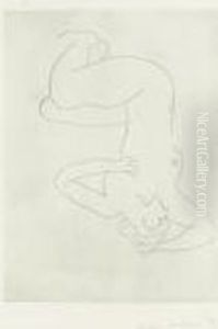 Nu Assis, Visage De Profil (d. 228) by Henri Matisse