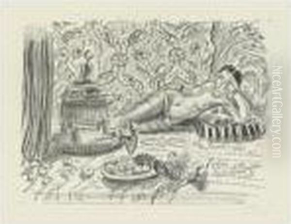 Odalisque, Brasero Et Coupe Des Fruits (d. 504) - view 1