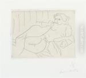 Nu Couche Sur Le Cote, Les Jambes Repliees (d.-m. 189) by Henri Matisse