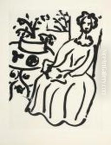 Marie-jose En Robe Jaune (d.-m. 817) by Henri Matisse