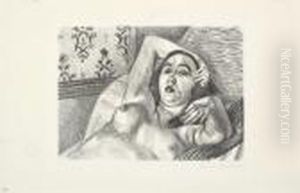 Le Repos Du Modele (d.-m. 416) by Henri Matisse
