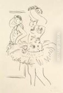 Danseuse Au Miroir (d.-m. 492) by Henri Matisse
