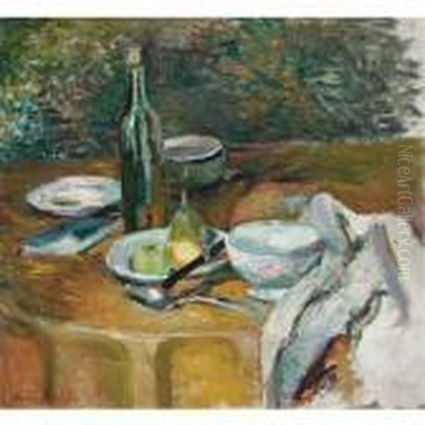 La Table Servie Dans Le Jardin - view 1
