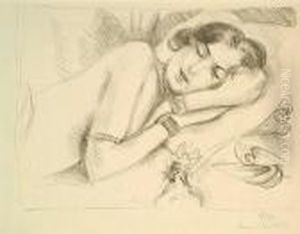 Figure Endormie Aux Babouches by Henri Matisse