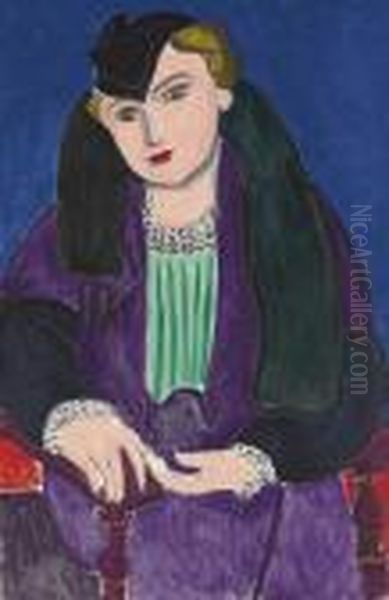 Portrait Au Manteau Bleu - view 1