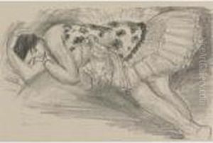 Danseuse Endormie Au Divan (d. 485) by Henri Matisse