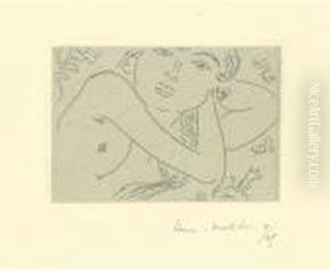 Torse De Femme Aux Cheveux Longs (d. 85) by Henri Matisse