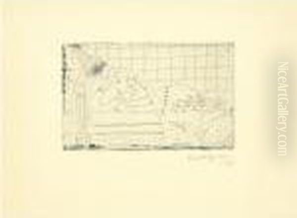 Figure Allongee Sur Un Lit D'acajou (d. 123) - view 1