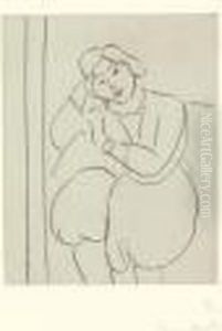 Figure Assise, La Tete Appuyee Sur La Main Droite (d. 150) by Henri Matisse
