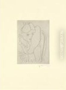 Jeune Fille S'appuyant Sur Le Dossier D'une Chaise (d. 243) by Henri Matisse