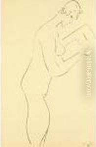 La Lecture, Nu De Profil (d. 408) by Henri Matisse