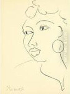 Haitienne A La Boucle D'oreille (d. 568) by Henri Matisse