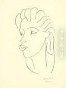 Chinoise Aux Cheveux Stries (d. 624) by Henri Matisse