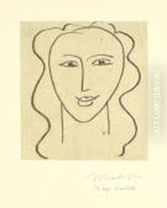 Etudes Pour La Vierge "visage", 3e Pl. (d. 638) by Henri Matisse
