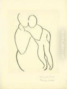Vierge Et Enfant Sans Indication Des Visages I (d. 651) by Henri Matisse