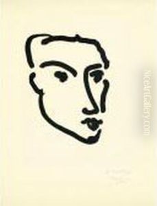 Nadia, Visage De Trois-quarts (d. 795) by Henri Matisse