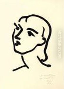 Nadia Aux Cheveux Lisses (d. 805) by Henri Matisse