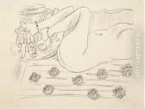 Nu. Etude D'un Mouvement De Jambes (d. 501) by Henri Matisse