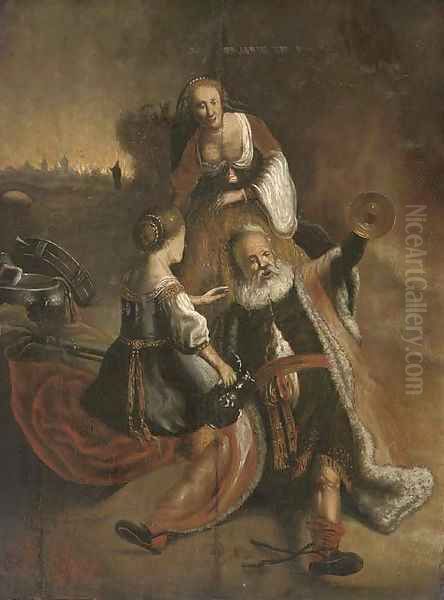 Lot and his daughters - view 1