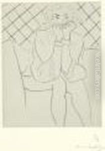 Figure Assise Mains Au Menton by Henri Matisse