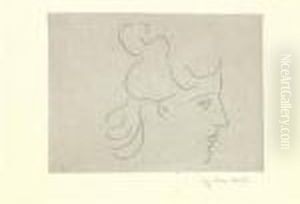 Profil De Jeune Fille Coiffee A La Grecque by Henri Matisse