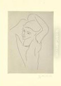 Jeune Fille Arrangeant Ses Cheveux by Henri Matisse