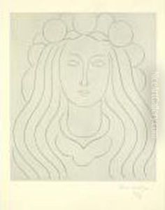 "fee Au Chapeau De Clarte" Souvenir Du "mallarme" (d. 234) by Henri Matisse