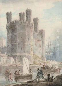 Caernarvon Castle, Wales by William Payne
