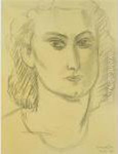 Portrait De Lucienne Bernard by Henri Matisse