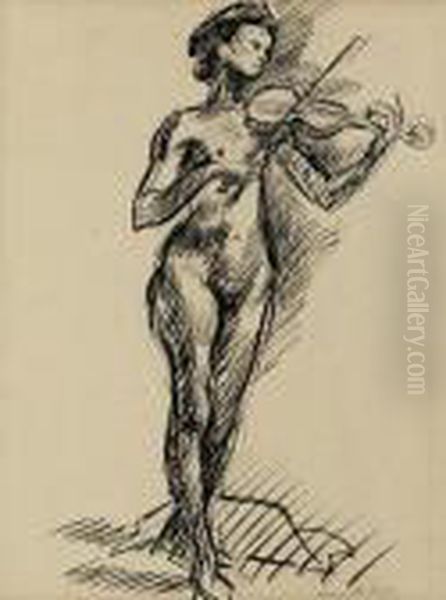 Femme Au Violon - view 1