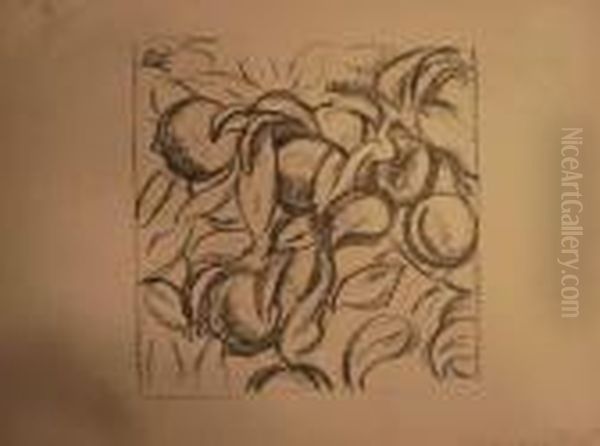 Fruits Et Feuillages (planche Pour L'abum Cezanne). 1914. - view 1