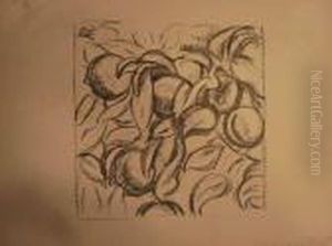 Fruits Et Feuillages (planche Pour L'abum Cezanne). 1914. by Henri Matisse