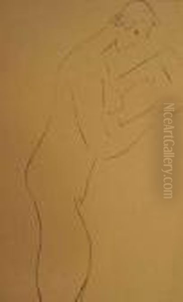 La Lecture, Nu De Profil. 1913. - view 1