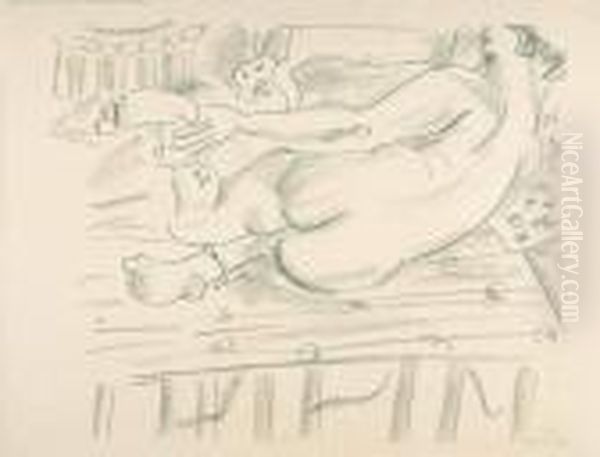 Nu Couche De Dos. - view 1