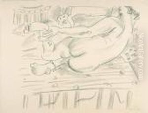 Nu Couche De Dos. by Henri Matisse