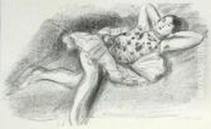 Danseuse Endormi Au Divan by Henri Matisse