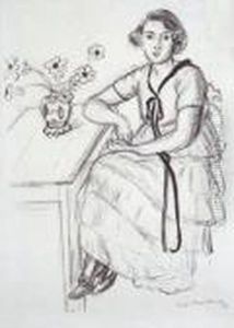 Young Woman Sitting by Henri Matisse