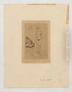 Deux Nus, Deux Tetes D'enfants (duthuit 6) by Henri Matisse