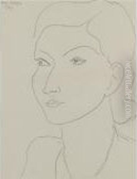 Portrait De Mademoiselle Jacqueline Leriche - view 1