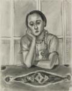 Figure Au Tapis Scutari by Henri Matisse