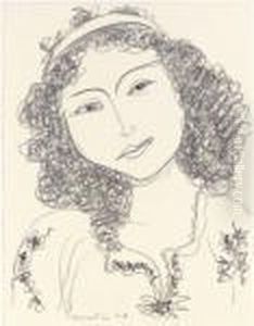 Tete, Blouse Brodee by Henri Matisse