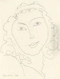 Tete, Cheveux Boucles by Henri Matisse